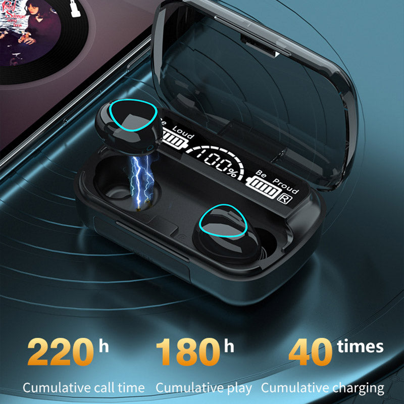 New LED Display TWS M10 Earbuds Wireless Bluetooth Touch Headphones In-Ear Sports Waterproof Bluetooth 5.1 Earbuds For Mobile Phones