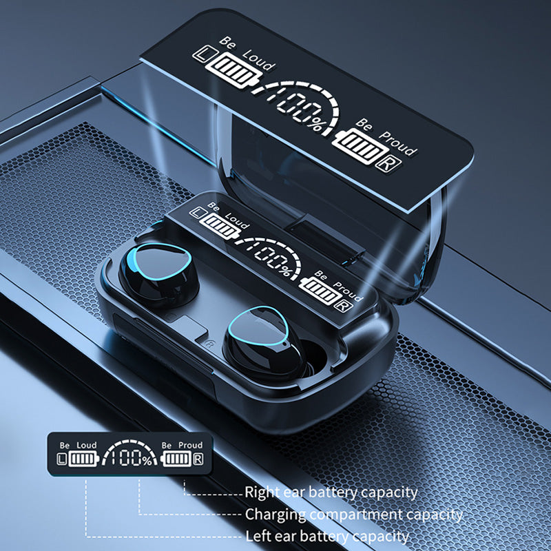 New LED Display TWS M10 Earbuds Wireless Bluetooth Touch Headphones In-Ear Sports Waterproof Bluetooth 5.1 Earbuds For Mobile Phones