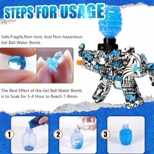 Water Bullet Blaster Electric Rechargeable Gun For Kids