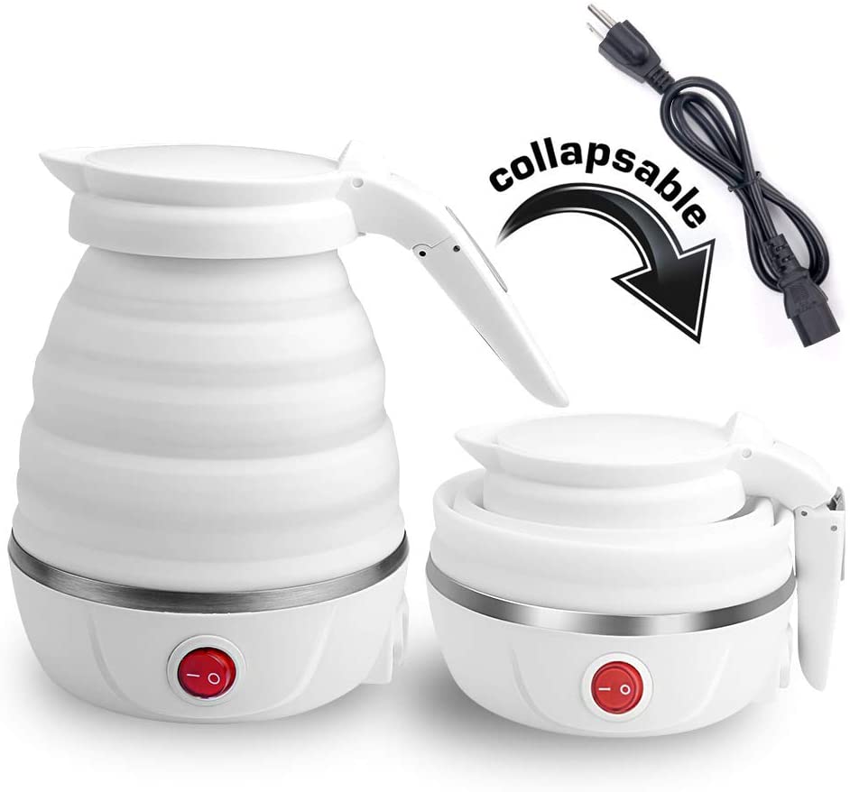 600ML Foldable Kettle - Food Grade Silicone Material, Electrical Operated