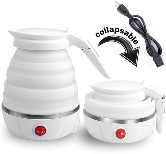 600ML Foldable Kettle - Food Grade Silicone Material, Electrical Operated
