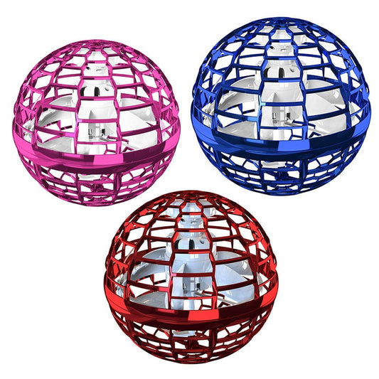 360 Rotating Hover Mini Drone LED Flying Orb Ball Toy!