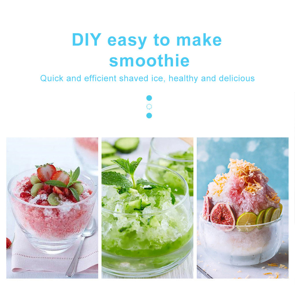 Ice Crusher DIY Drink Breaker Tabletop Snow Cone Maker Shaver Countertop Party Shredding Shaved Crushing Machine