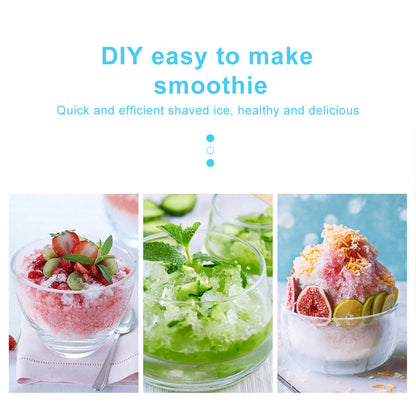 Ice Crusher DIY Drink Breaker Tabletop Snow Cone Maker Shaver Countertop Party Shredding Shaved Crushing Machine