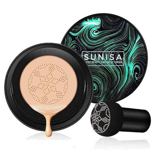 20g SUNISA CC Cream Mushroom Head Air Cushion For Face Moisturizing Foundation Air-permeable Natural Brightening Makeup Tool
